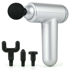 Pro Sport Deep Tissue Percussion Muscle Massage Gun - Classic Silver