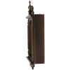 Bedford Clock Collection Leo 21 Inch Chestnut Brown Wood Chiming Vintage Pendulum Wall Clock