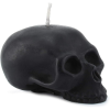 Large Skull Candles (2-Pack, Black); Decorative Themed Candles