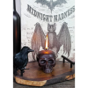 Large Skull Candles (2-Pack, Black); Decorative Themed Candles