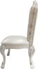 ACME Dresden Side Chair (Set-2), Fabric & Bone White Finish DN02242