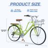 7 Speed, Aluminium Alloy Frame, Coffee Cup Holder ,Multiple Colors 26 Inch Ladies Bicycle