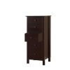 Transitional Espresso Compact Design 5-Drawer Chest Bedroom / Small Living Space Chest of drawers