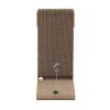 L-shaped Cat Scratching Board Cat Toy- Corrugated Cardboard + MDF, Walnut Color