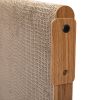 L-shaped Cat Scratching Board Cat Toy- Corrugated Cardboard + MDF, Walnut Color