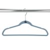 Kids 100 Pack Velvet Shirt Hangers in Light Blue