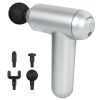 Pro Sport Deep Tissue Percussion Muscle Massage Gun - Classic Silver