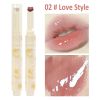 Jelly Mirror Lipstick Makeup Love Shape Waterproof Non-stick Cup Solid Lip Gloss Clear Long Lasting Moisturizing Lipstick Pen