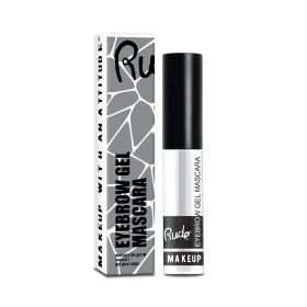 Rude Eyebrow Gel Mascara - Long-lasting Waterproof Brow Enhancer with Natural Looking Finish (Color: Clear)