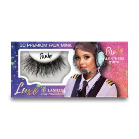 RUDE Luxe 3D Premium Faux Mink Lashes (Color: Alertness)