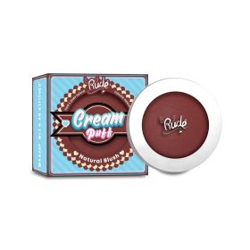 RUDE Cream Puff Natural Blush (Color: Red Velvet)