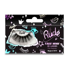 RUDE Essential Faux Mink 3D Lashes (Color: Magical)