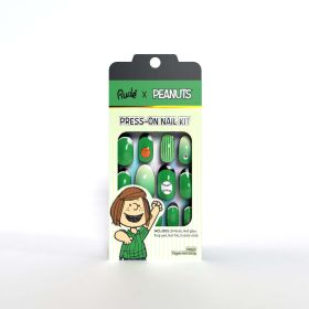 RUDE Peanuts Press-On Nail Kit (Color: Peppermint Patty)