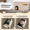 Multifunction Cat Furniture Cat Litter Box with Mat