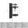 Inowel Wall Lights Outdoor Lantern with Dusk to Dawn Sensor E26 Bulb (Not Include) Max 28W 32331