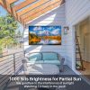 SYLVOX Outdoor TV Partial Sun 1000 Nits 4K LED Waterproof TV Anti Glare Outdoor Smart TV (Deck Series)